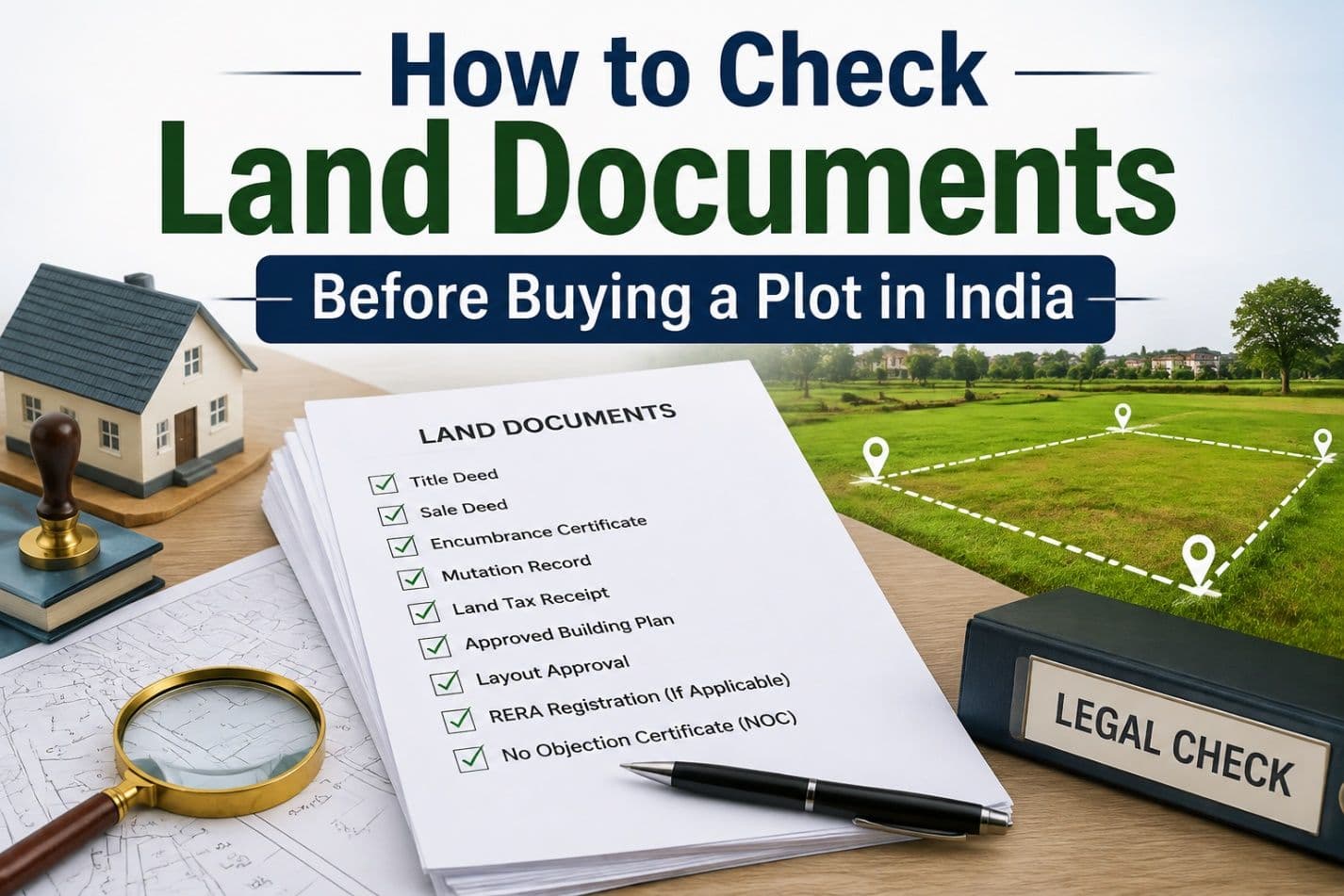 How to Check Land Documents Before Buying a Plot in India